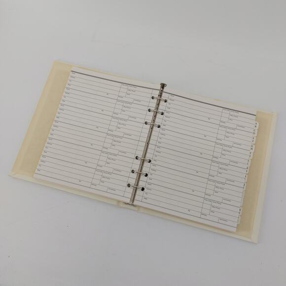 Vintage C.R. Williamsburg Address & Phone Book Floral 6 Ring - Picture 15 of 16